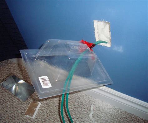 ceiling electrical box retrofit and insulation|retrofit junction box insulated wall.